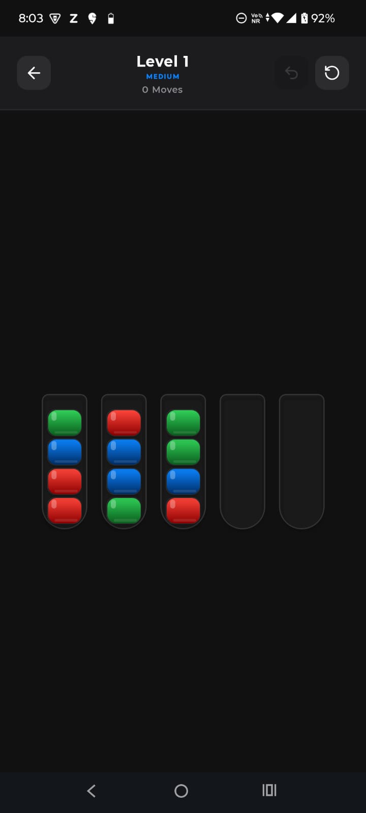 Color Sorter Level Progress